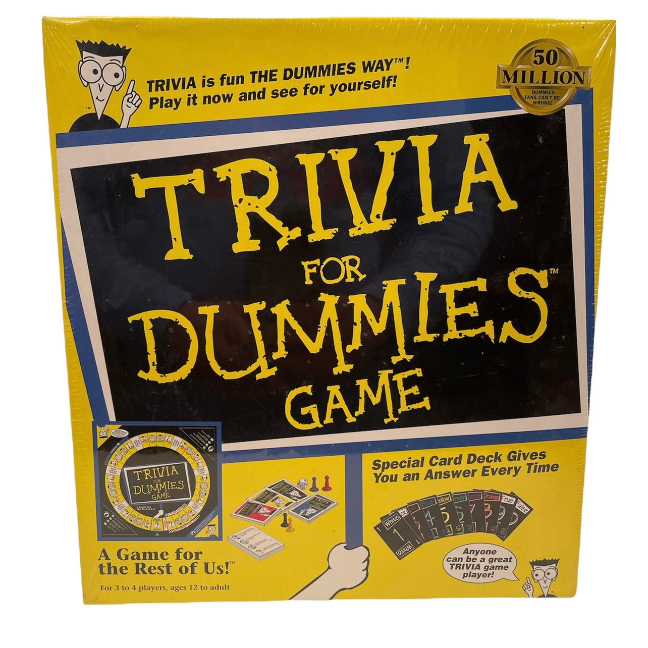 Vintage NEW 1998 Trivia For Dummies Game IDG Books Worldwide Pressman - Sealed