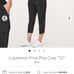 Lululemon Final Play Crop 23” Size 10