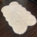 white shaggy rug room decor