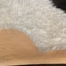 white shaggy rug room decor
