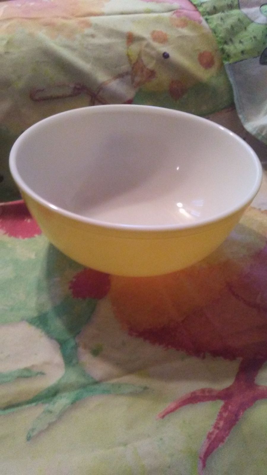Large Yellow Pyrex Mixing Bowl
