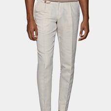 Suitsupply Light Brown Pleated Brentwood Size 36L