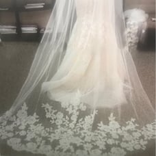 Wedding White long 118 bridal veil