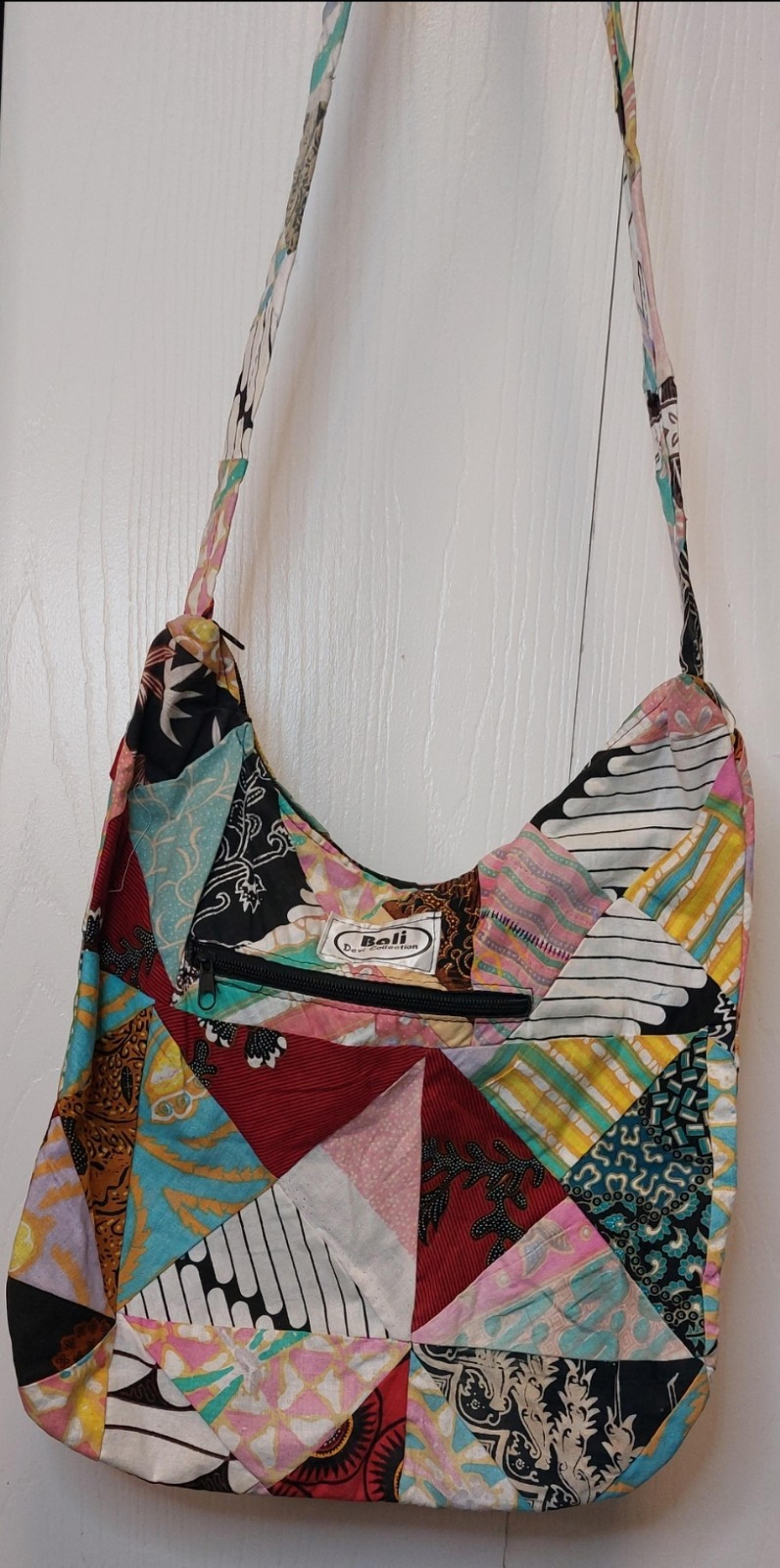 Boho Colorful Patchwork Crossbody Hippie Cotton Hobo Indie Tote Batik Hip Hop