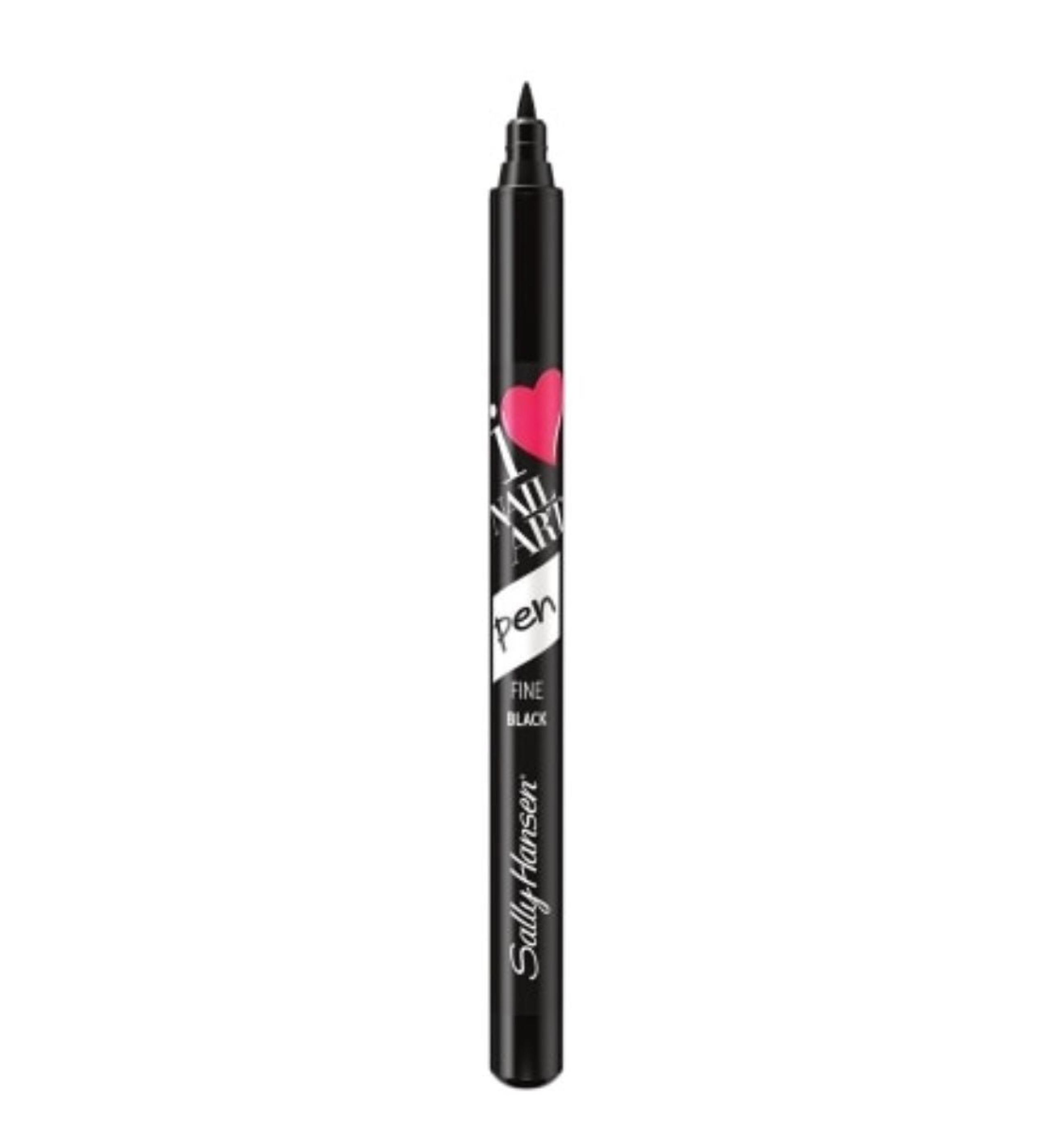 Sally Hansen I Heart Nail Art Stylo Pen Round  #470 Black - Noir NEW Sealed
