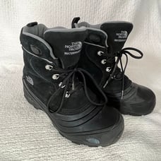 The North Face Black Suede Leather Winter Boot Snow Insulated Men’s 7 Womens 8.5