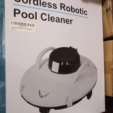alescu Cordless Robotic Pool Vacuum - Self-Parking Pool Cleaner Lasts 110 Mins -