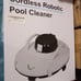 alescu Cordless Robotic Pool Vacuum - Self-Parking Pool Cleaner Lasts 110 Mins -