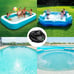 alescu Cordless Robotic Pool Vacuum - Self-Parking Pool Cleaner Lasts 110 Mins -