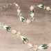 Vintage Vendome Signed Green Auroa Borealis Rhinestone Pearl Necklace