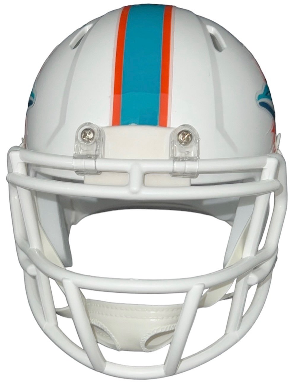 Tyreek Hill Autographed Miami Dolphins Throwback Mini Football Helmet (Beckett) - detail