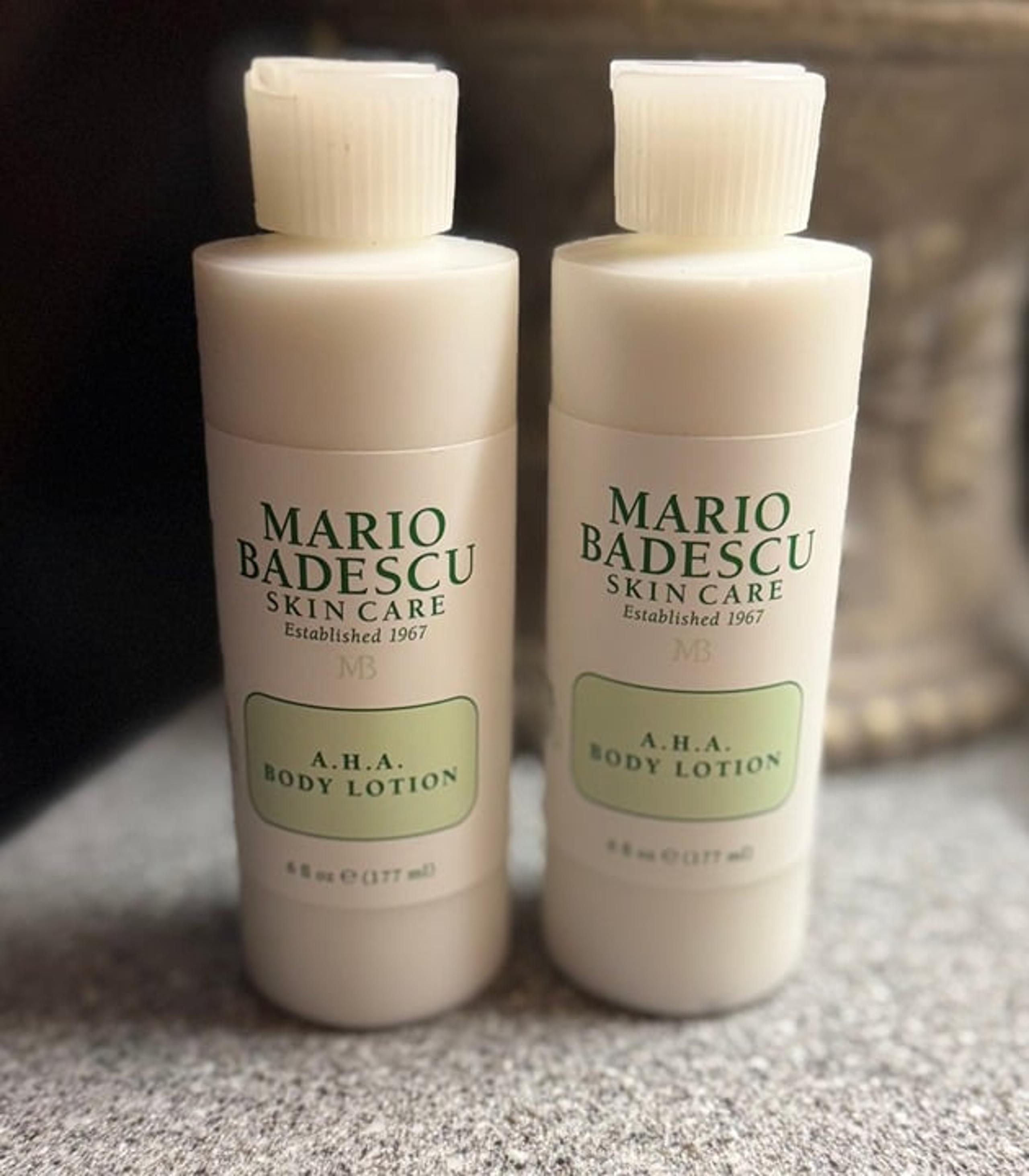 2 (Two) Mario Badescu A.H.A. body lotion (NEW - unopened) full size