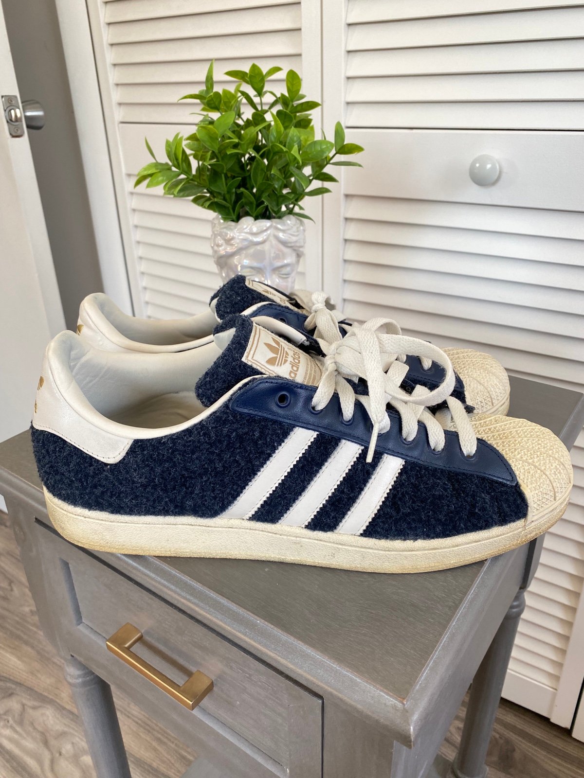 Rare Adidas Wool Superstar 2.0 Navy Primaloft