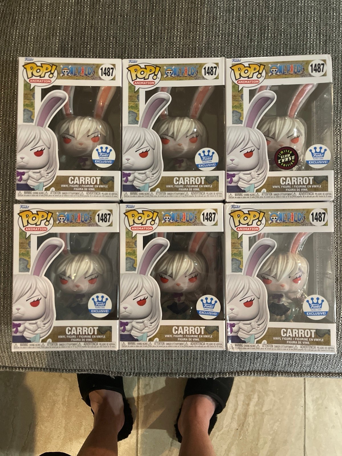 Damaged Funko Pop One Piece Carrot Lot w/Chase
