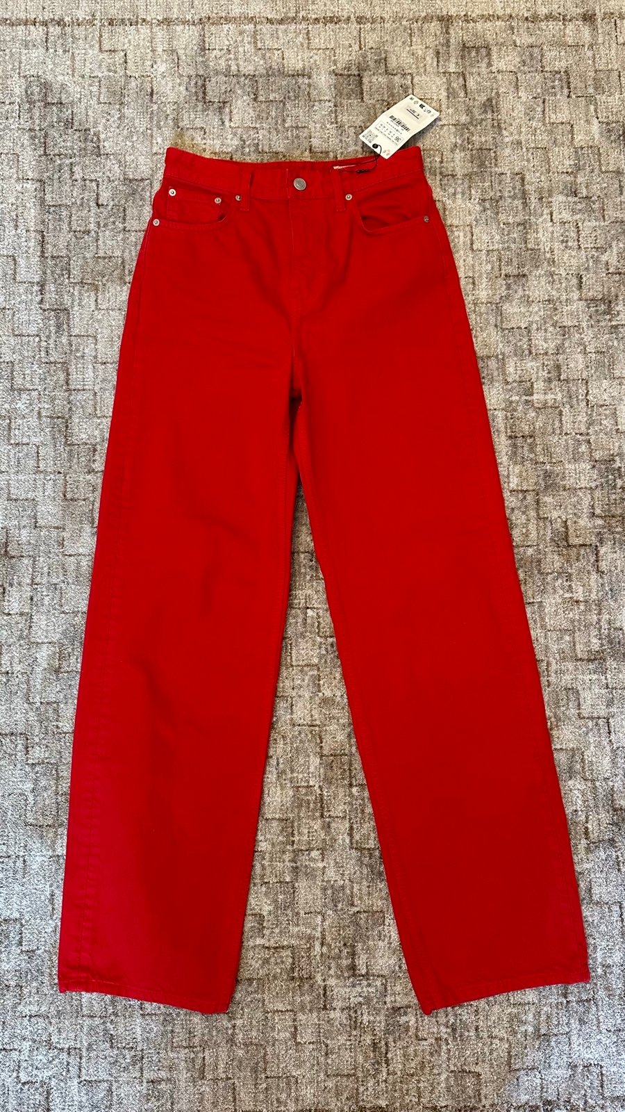 Zara bright red Jeans