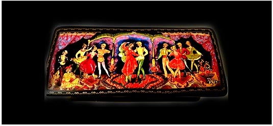 New Unique Russian Porcelain Hand-made Hand-painted Jewelry Nutcracker Music Box