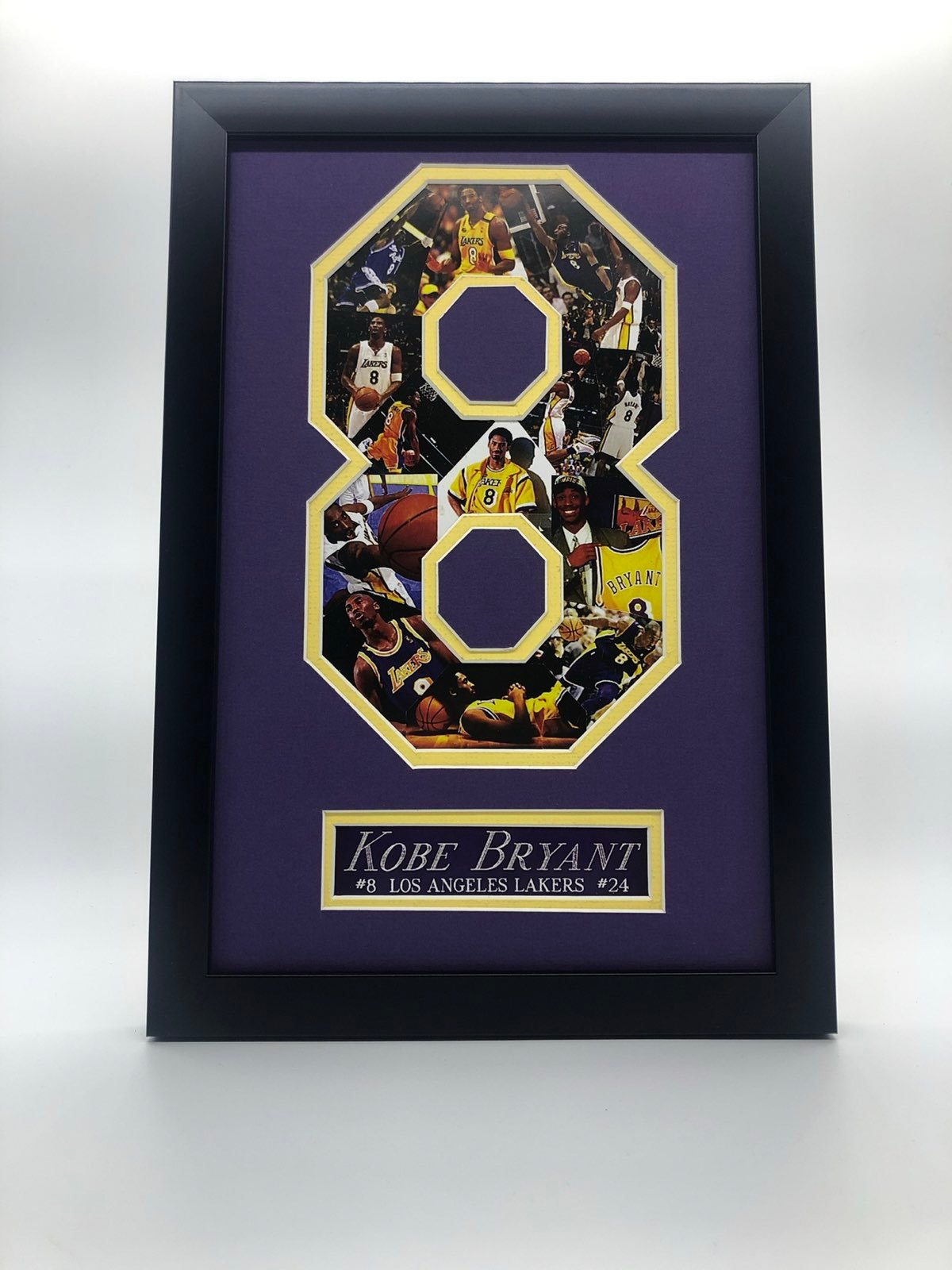 Kobe Bryant Los Angeles Lakers #8 NBA COLLAGE ART