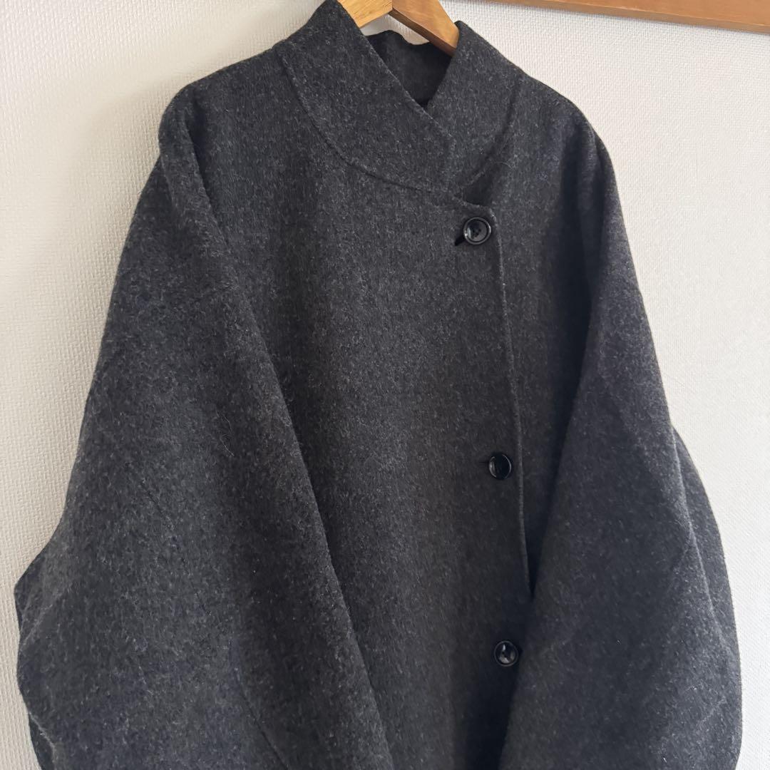 Louren] Double-faced Muffler Coat (Long Coat)