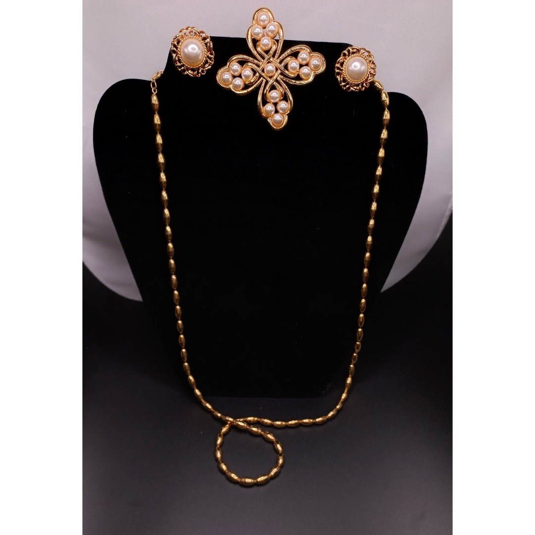 NAPIER Vintage Jewelry LOT Necklace, Earrings, Brooch