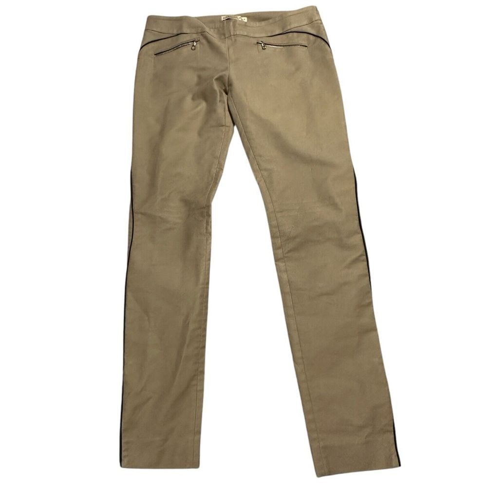 Balenciaga Straight Pants Khaki Brown Made In Italy Sz 42