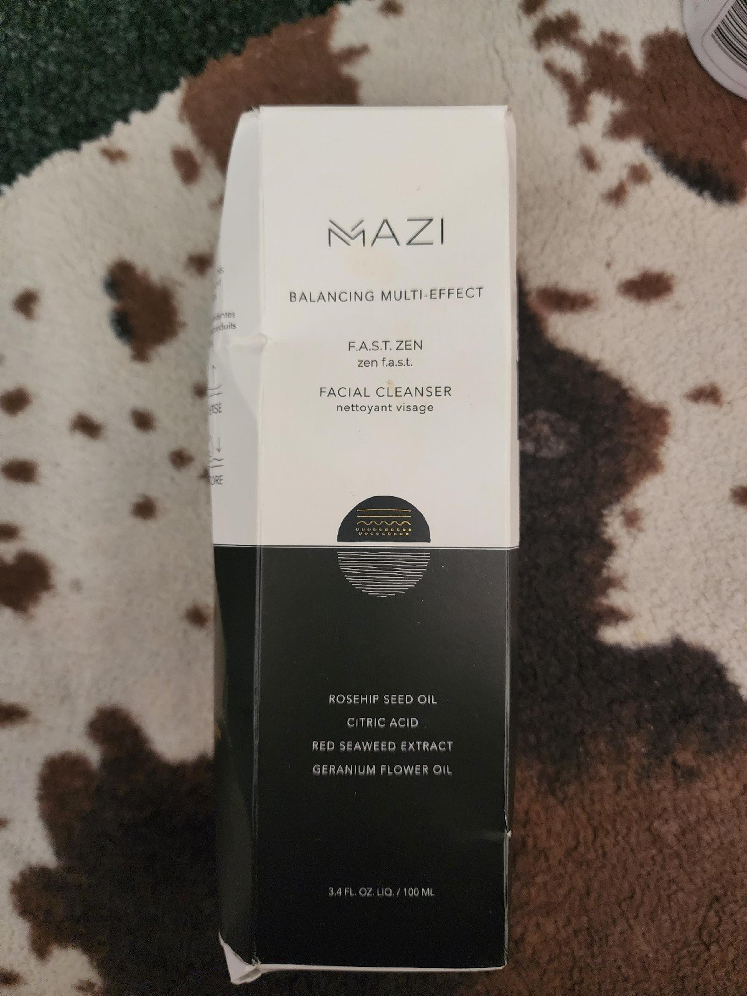 Mazi facial cleanser fast zen