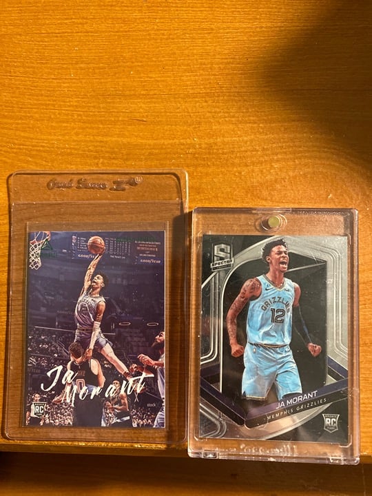 Ja morant rookie lot of 2(Rare spectra hobby rookie)Please read description