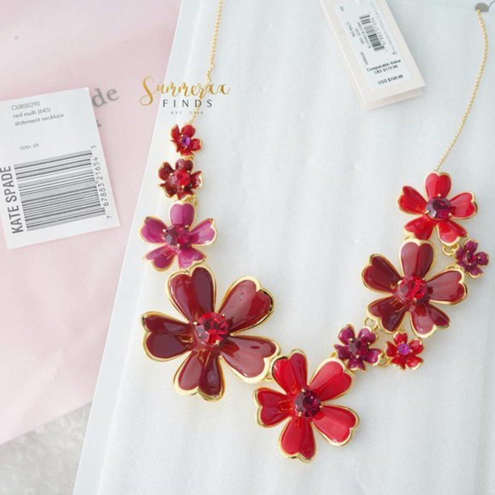 Kate Spade Blushing Blooms Statement Necklace