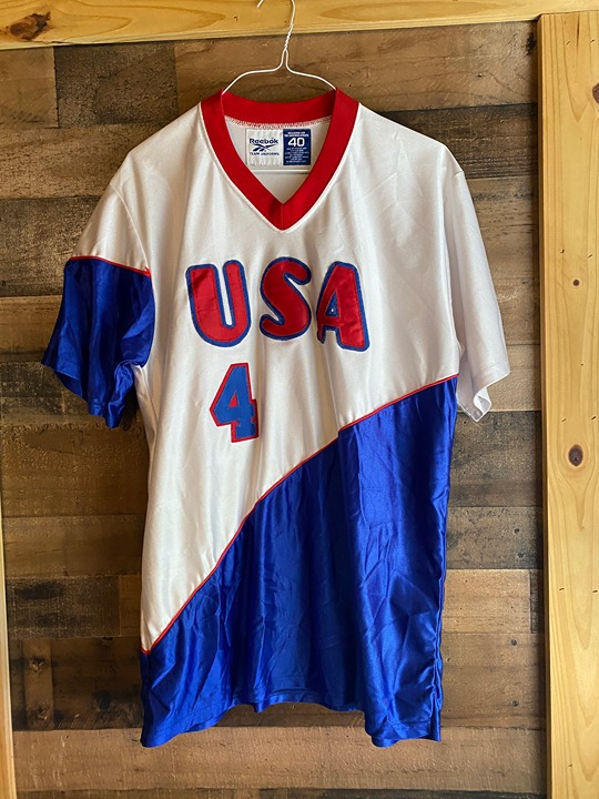 USA Jersey Mens SZ 40 Double Sided Sewn VTG Reebok USA Made Allen Iverson Shirt
