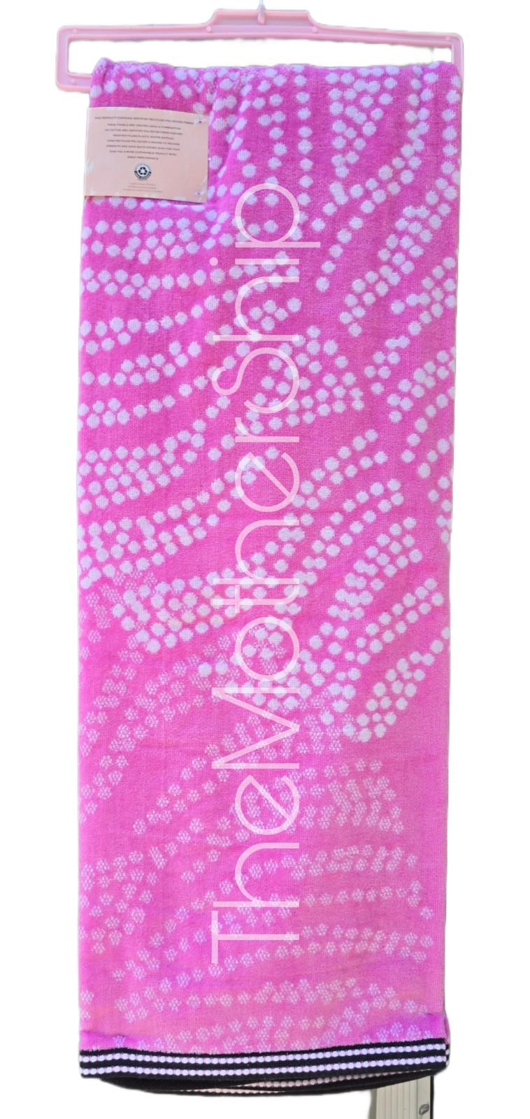 Betsey Johnson Pink Palm Beach Towel