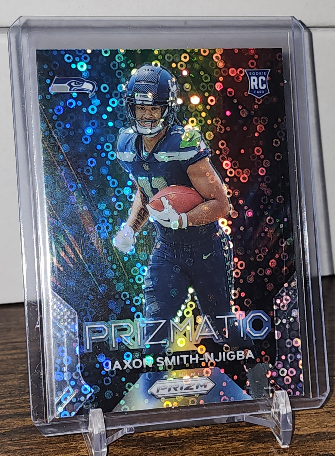2023 Prizm Prizmatic Disco #1 Jaxson Smith-Njigba Rookie Card