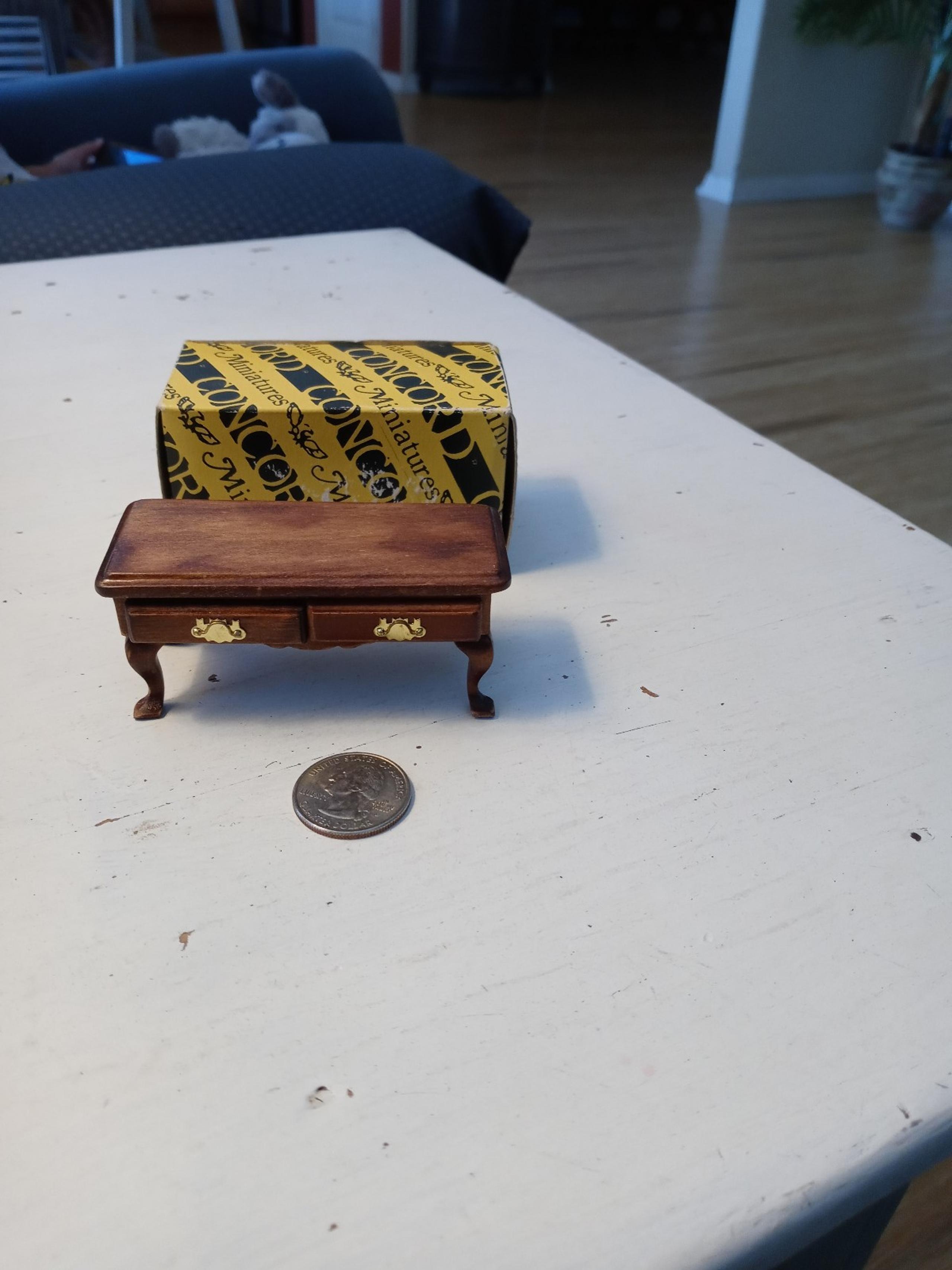 Miniature dollhouse furniture
