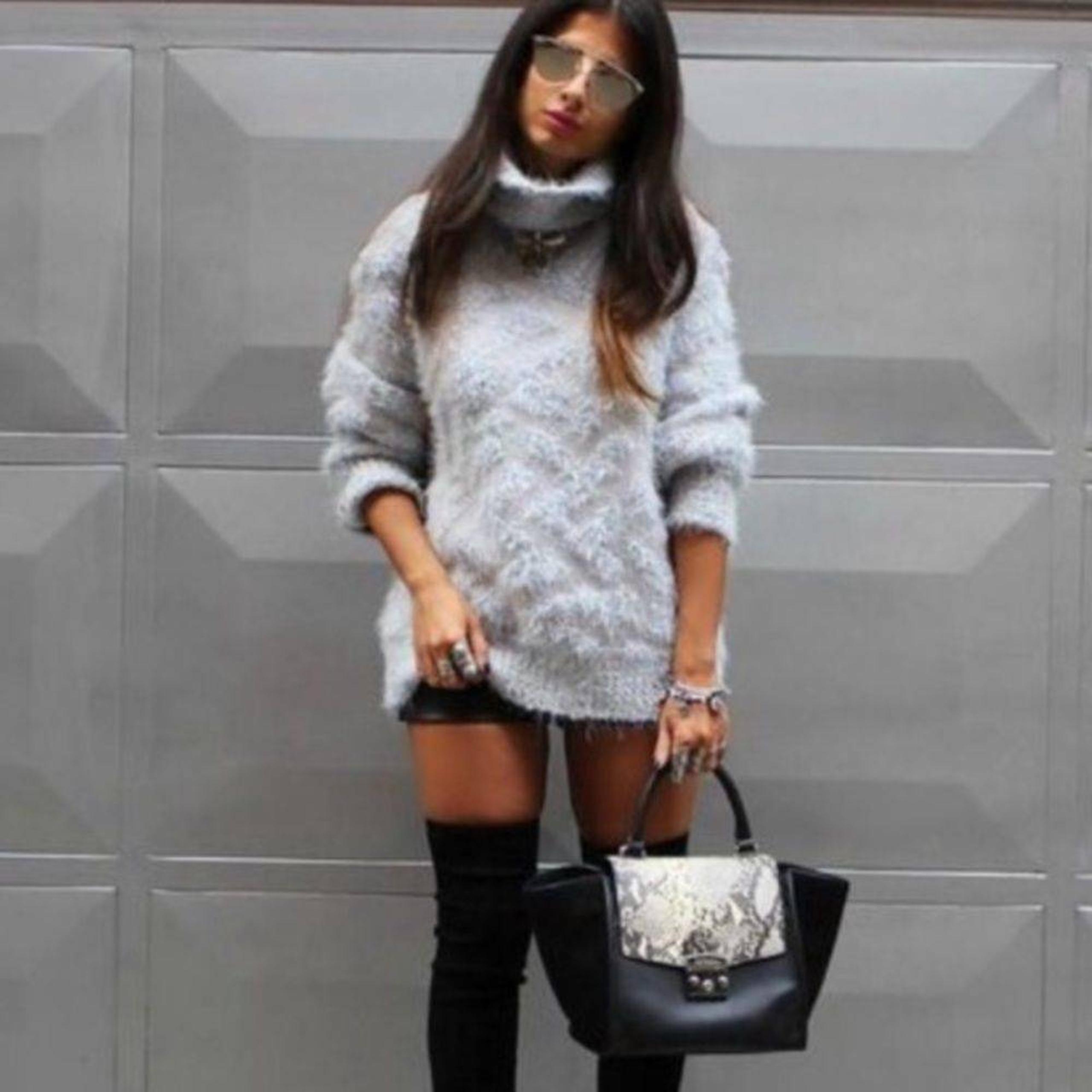 Zara Knit Chunky Turtleneck Sweater M