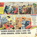 Camel Cigarette Ad US Army Navy Comic Half Page Original Newspaper Vintage 1940s