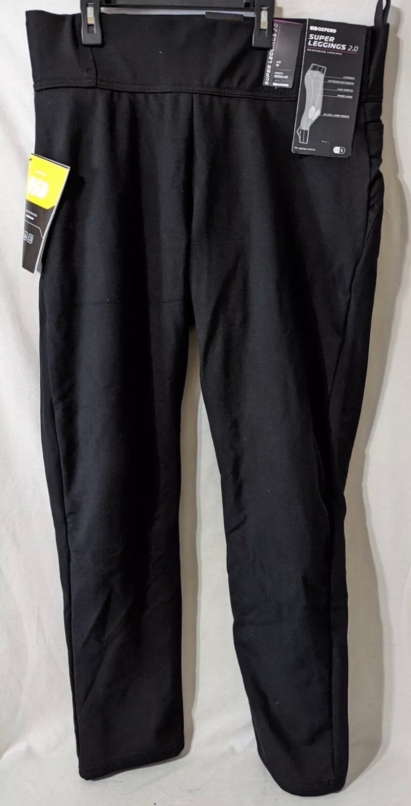 Oxford Super Leggings 2.0 Aramid Lining CE Level 2 Knee Armor, Black, Size 12 Lo