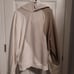 Alo yoga make waves fleece hoodie sweatshirt ivory bone gravel md
