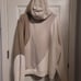 Alo yoga make waves fleece hoodie sweatshirt ivory bone gravel md