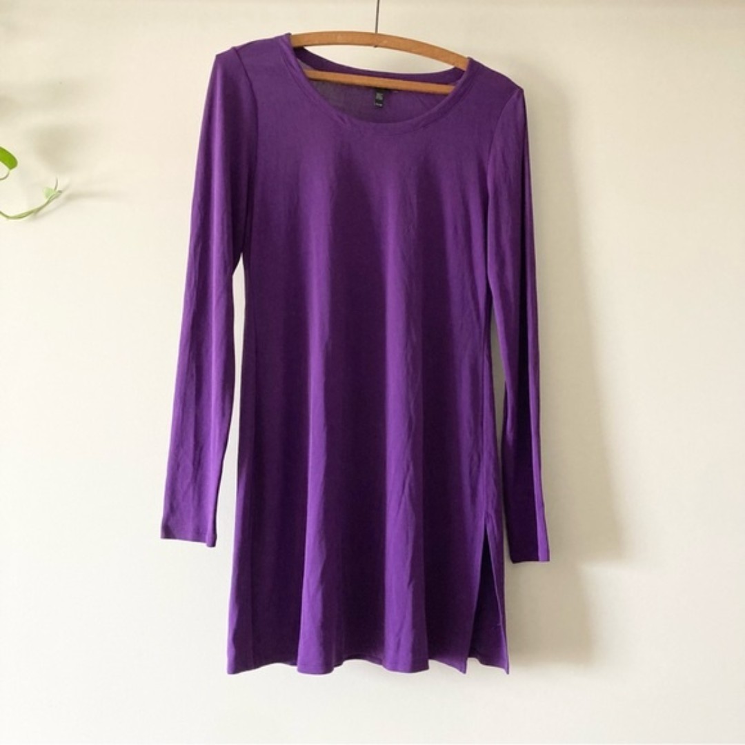 Eileen Fisher Silk Tunic Ultra Violet XS