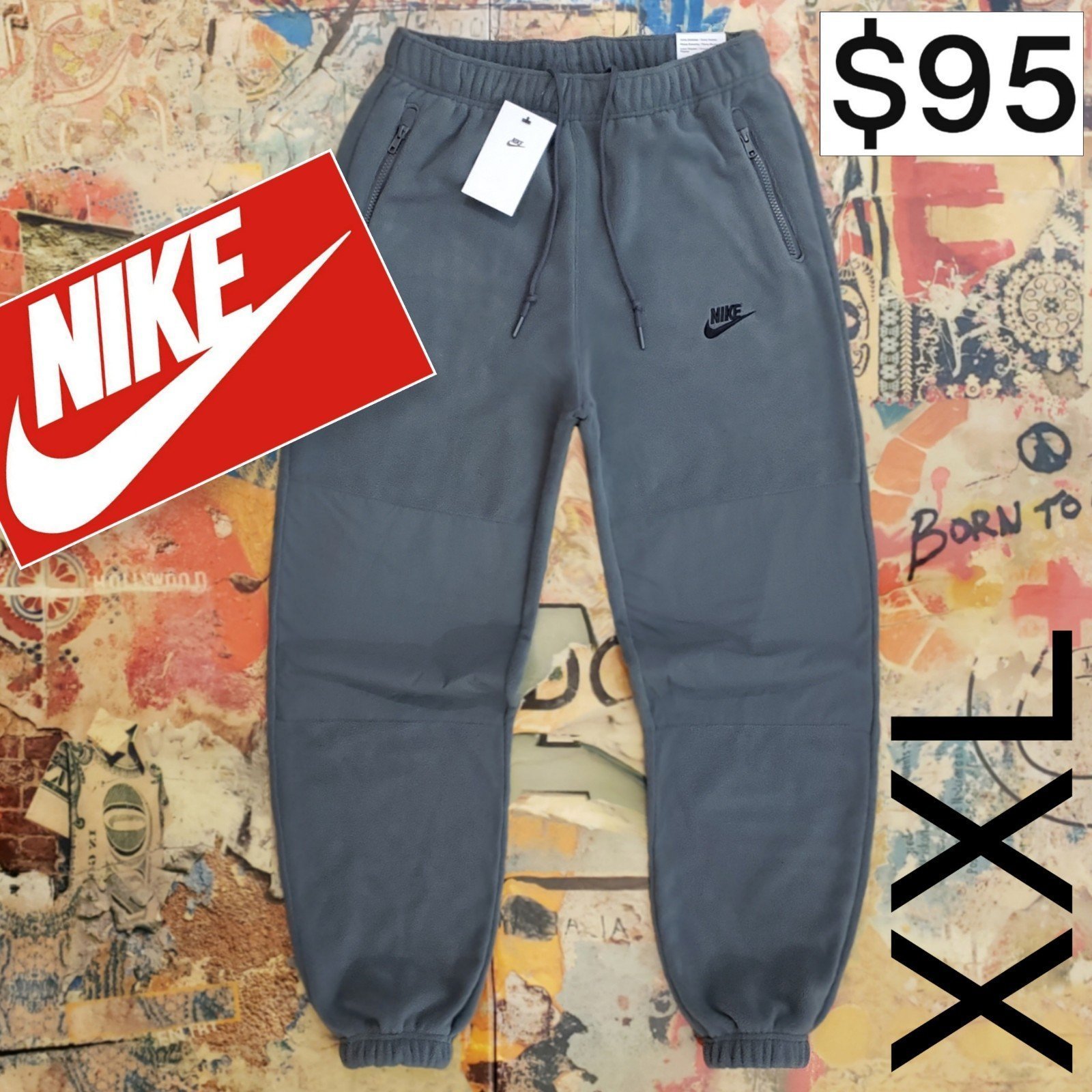 95 New Nike Mens NSW Club Polar Fleece Joggers! XXL