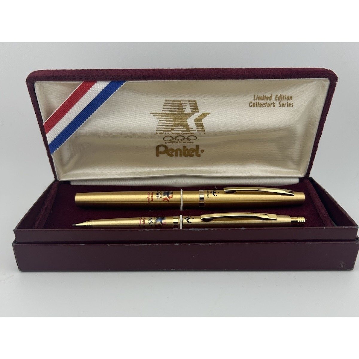 PENTEL 1984 Excalibur Los Angeles Olympics Pen/Pencil Set - Vintage