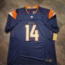 Courtland Sutton Denver Broncos Blue Jersey #14 Size Large