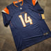 Courtland Sutton Denver Broncos Blue Jersey #14 Size Large