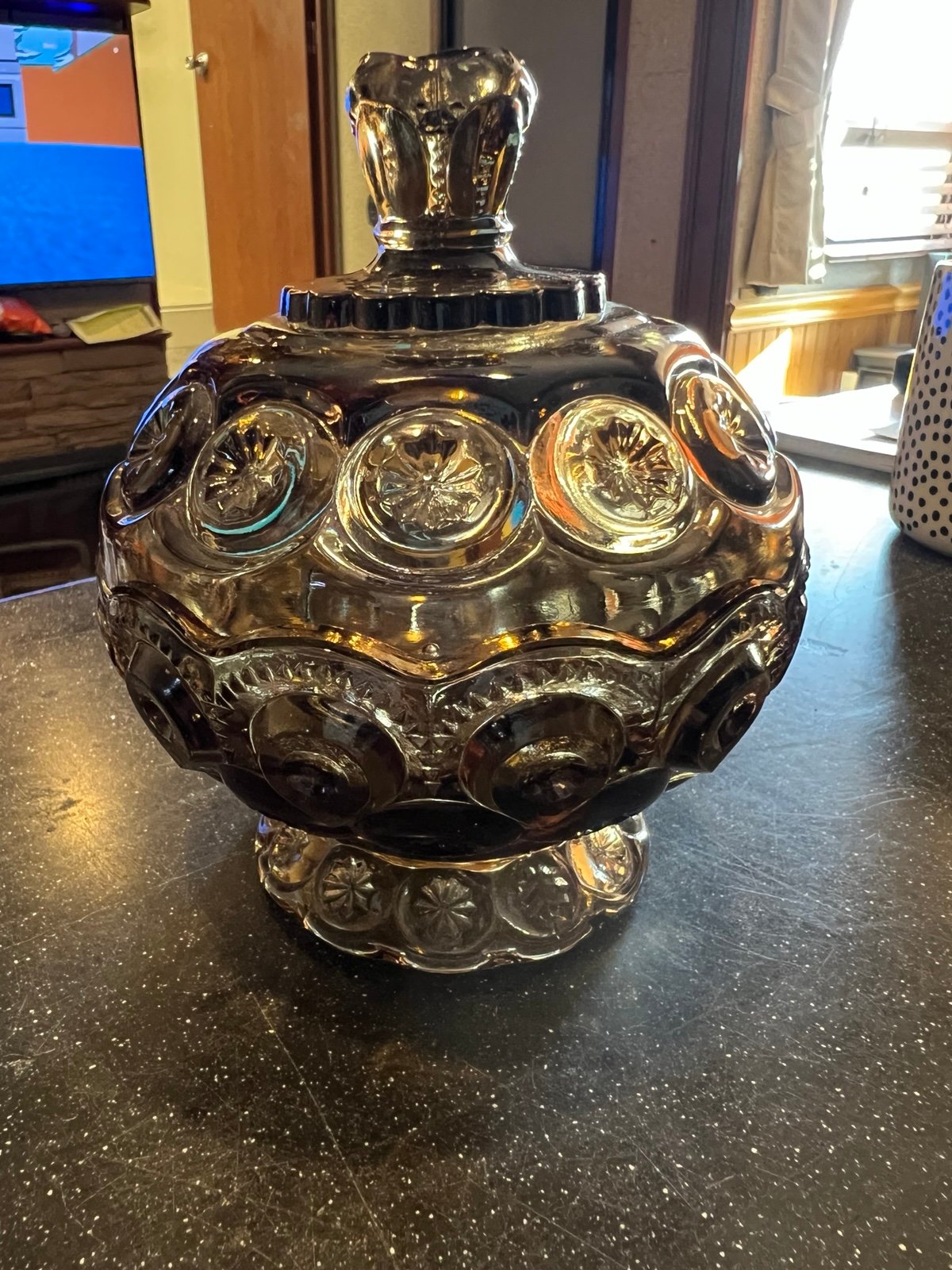 L.E. Smith Moon & Stars compote