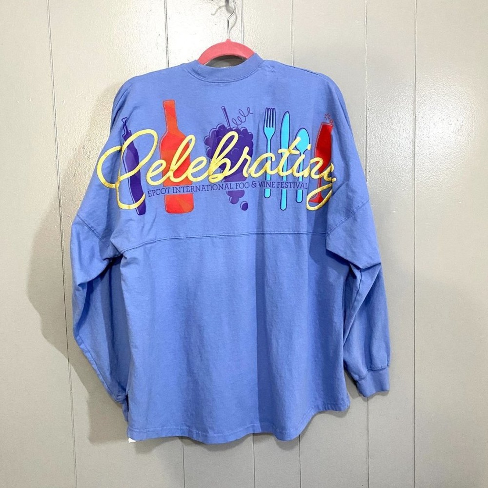 Disney Spirit Jersey Blue EPCOT International Food & Wine Festival 2021 L