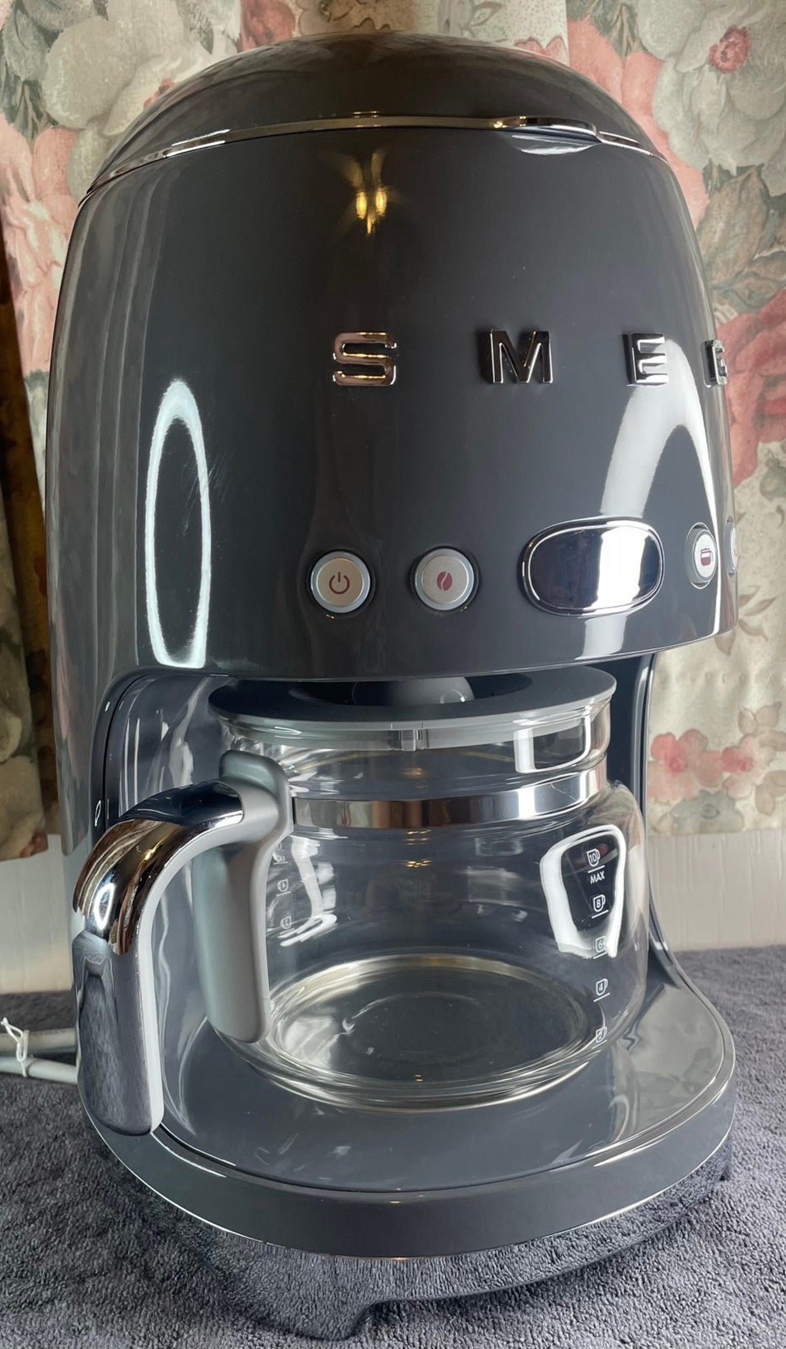 SMEG  50s RETRO STYLE 10 CUP DRIP COFFEMAKER GRAY