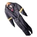 Ladies medium snowsuit size 8-10 vintage black yellow stripe sleeve JC penny sno