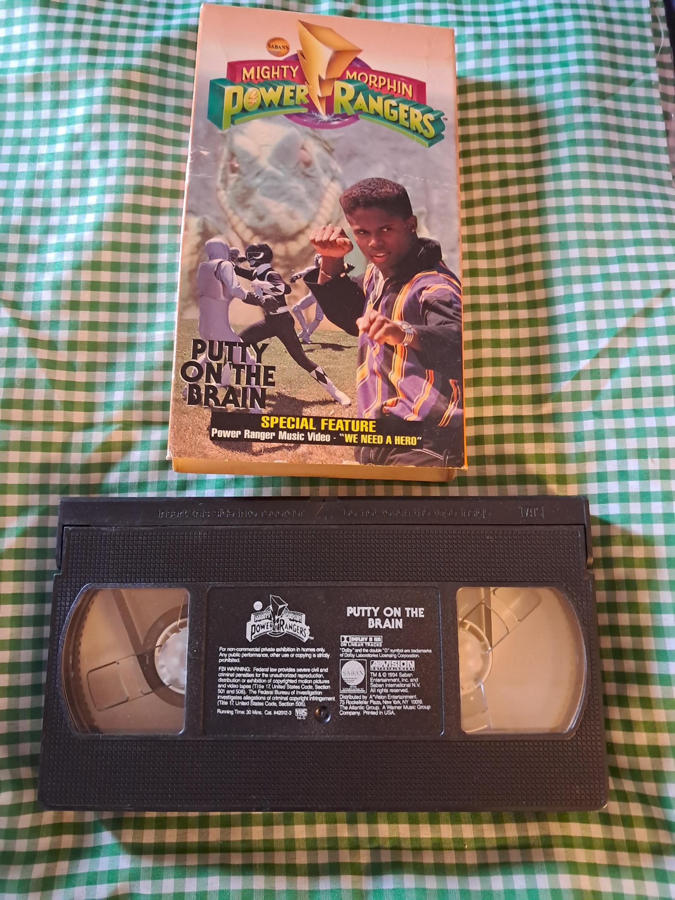 1994 Mighty Morphin Power Rangers Putty on the Brain VHS