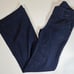 Tory Burch Trouser Jeans Womens 25 Dark Wash Low Rise Bootcut Wide Leg Old Money