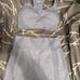 Womens Medium Workout Set Gray Sports Bra and Shorts