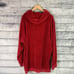 Vintage Nike Air Center Swoosh Velour Corduroy Swoosh Hoodie Red Pullover XXL