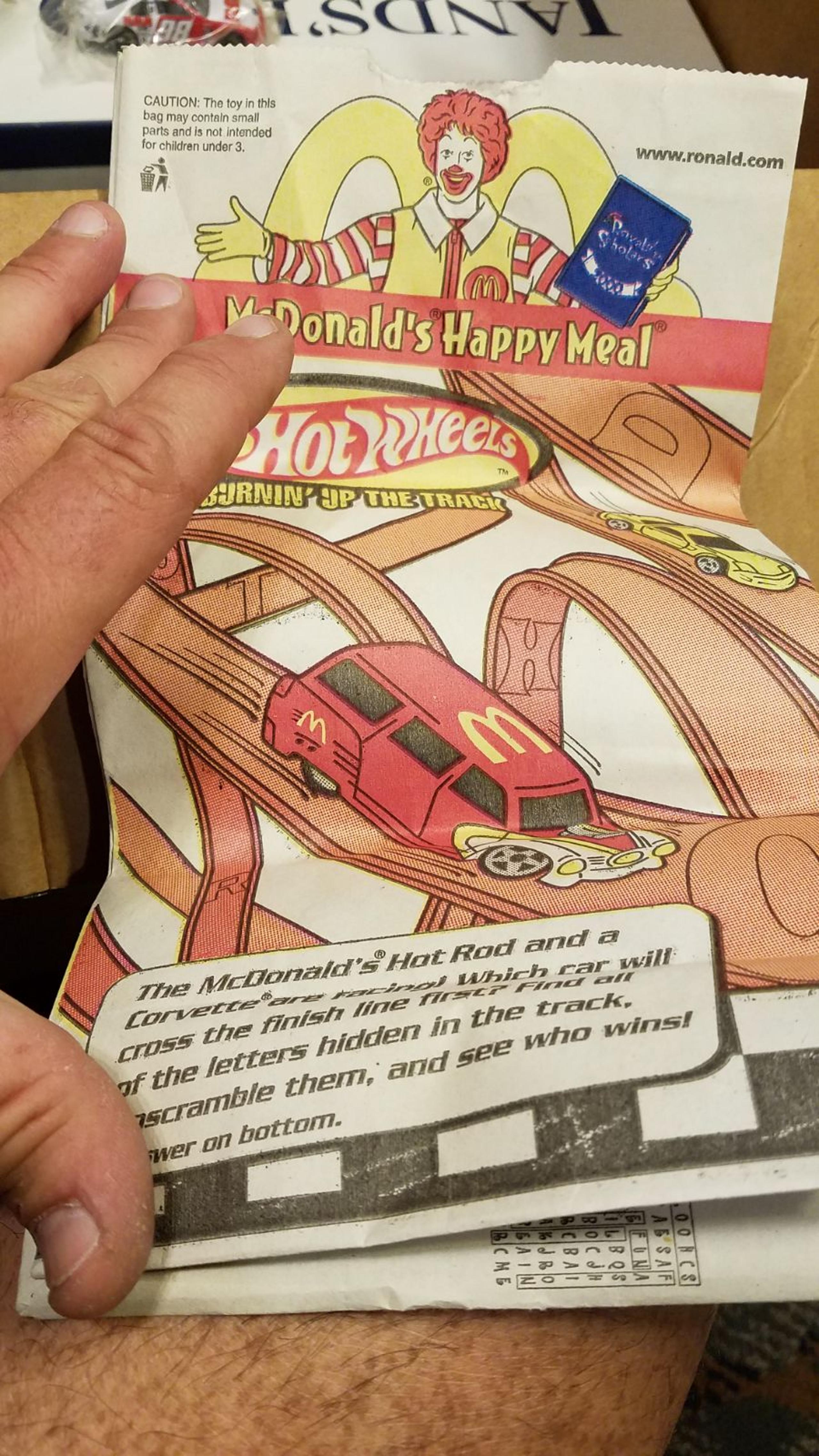 VINTAGE RONALD MCDONALD HAPPY MEAL BAG 2